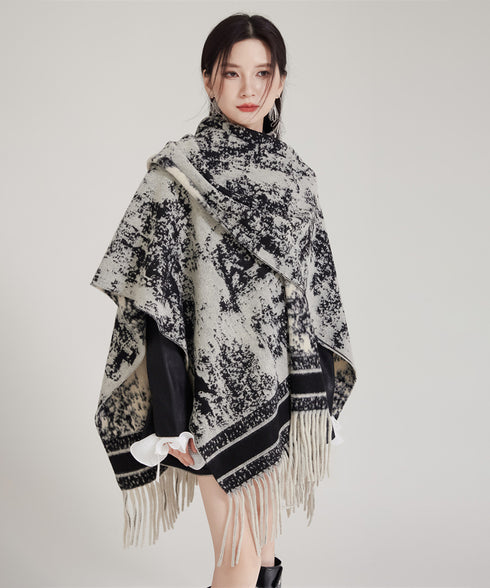Ink Jacquard Stole